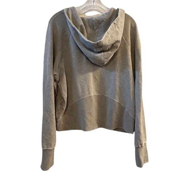 JoyLab Women's Medium Gray Half-Zip Hoodie Long Sleeve Casual Top - Picture 11 of 14